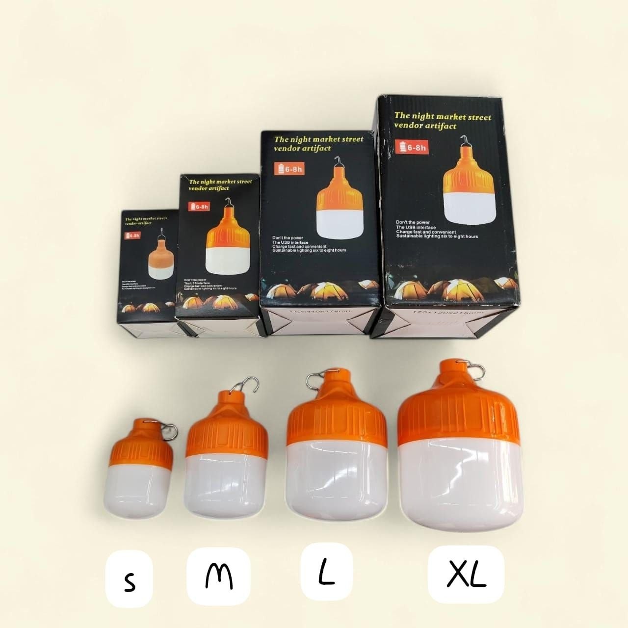 Outdoor hanging bulb Size S,M,L,XL 4 pc
